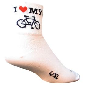 I HEART MY BIKE WHITE L/XL