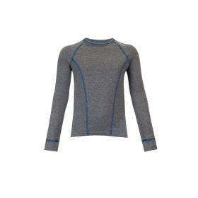 DOUBLE LAYER BOYS L/S GREY SM