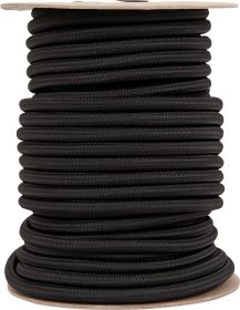 SHOCK CORD 3/8" X 100' BLACK - NYLON