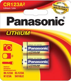 LITHIUM CR123A 2 PACK