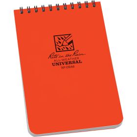 NOTEBOOK ORANGE 4 X 6