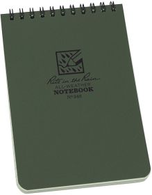 TOP SPIRAL BOOK-GREEN 4 X 6