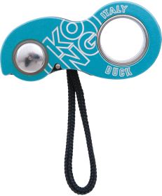 DUCK ROPE CLAMP/ASCENDER CYAN - CYAN/BLACK COLOR