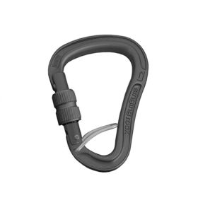 BORA GP HMS SG BELAY ANO BLK - SCREW GATE WITH BELAY BAR