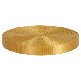30 FT 11/16" WEBBING - YELLOW - TUBULAR NYLON