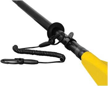 SAFETY LEASH W/ FLEXCOIL, BLAC